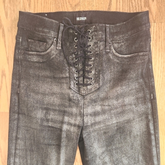 EUC Hudson High Rise Bullocks Jeans in Lace Up Super Skinny, Size 28 - Picture 2 of 12